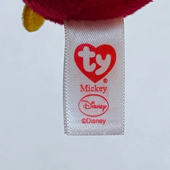 Disney TY Mickey Clip Backpack Hanger Keychain Red 2017 Kids Toy Accessory 3.5in - Picture 4 of 5